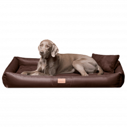 cff tl 01 braun orthopaedisches hundebett tierlando clifford kunstleder velours grosse hunde matratze.png