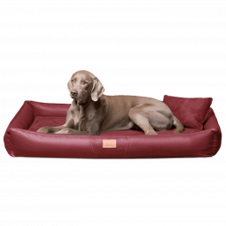 cff tl 04 dunkelrot orthopaedisches hundebett tierlando clifford kunstleder velours grosse hunde matr.png