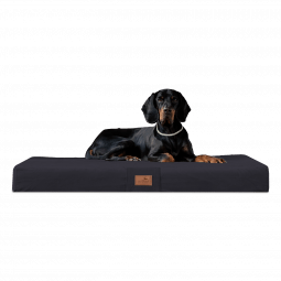 fl 03 schwarz orthopaedisches hundebett floki ortho plus tierlando velours weich triton 1.png