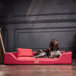 mdy tl 04 dunkelrot melody orthopaedisches hundebett luxus latex tierlando xxl kunstleder 2.png