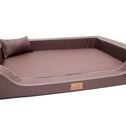 melody 01 braun orthopaedisches hundebett luxus latex tierlando xxl kunstleder.jpg