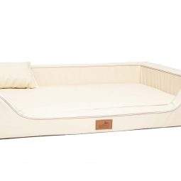 melody 05 creme orthopaedisches hundebett luxus latex tierlando xxl kunstleder.jpg