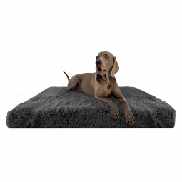 pit sh 02 graphit orthopaedische hundematratze kuschelig weich pluesch meliert polsterstoff pitt shag.png