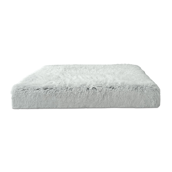 pit sh 20 weissgrau orthopaedische hundematratze kuschelig weich pluesch meliert polsterstoff pitt sha 1.png