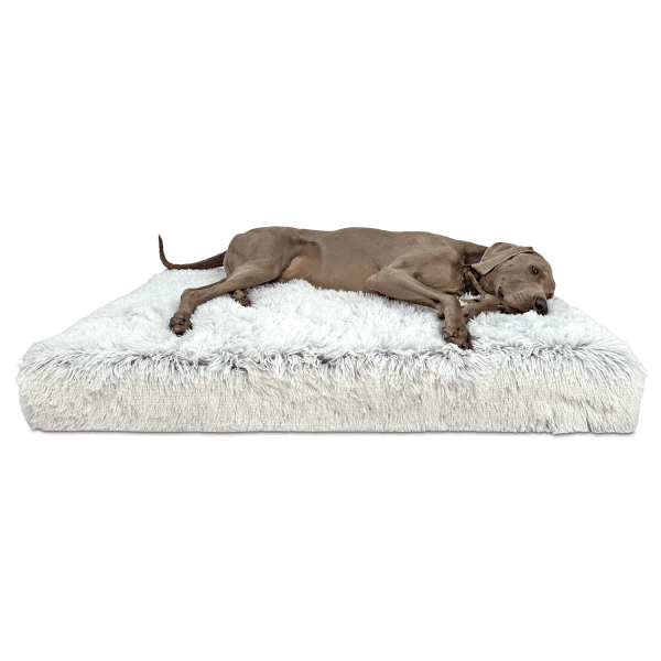 pit sh 20 weissgrau orthopaedische hundematratze kuschelig weich pluesch meliert polsterstoff pitt sha 2.png