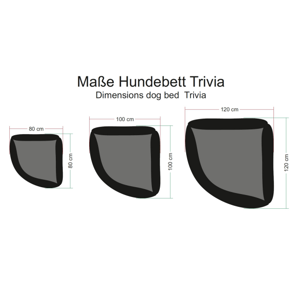 trivia easy clean orthopädisches eckhundebett