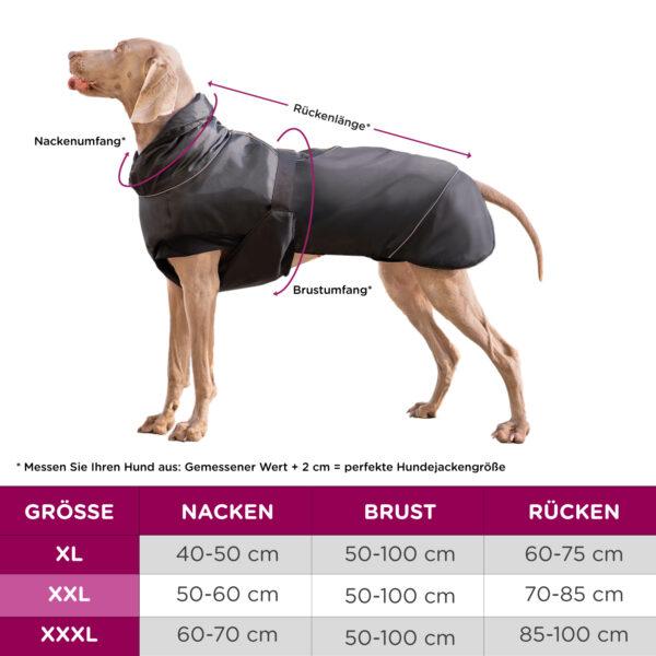 ely hundemantel hundeparka wetterfest große hunde winter | hundejacke