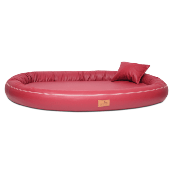 glb ll 04 dunkelrot gilbert orthopaedisches hundebett tierlando kunstleder 1 1.png