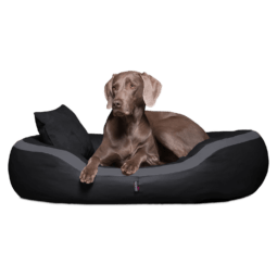 pe l 03 schwarz pepper kunstleder tierlando orthopaedisches hundebett 1.png