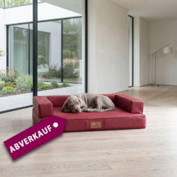 gibson orthopädisches hundesofa | dunkelrot | 80x60cm