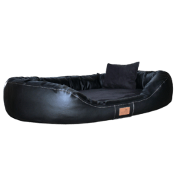 le al 03 graphit lennart velours kunstleder orthopaedisches hundebett tierlando 1.png