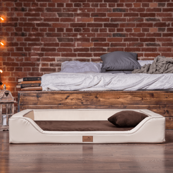 sale | melody vip orthopädisches hundebett | creme/braun | 150x100cm