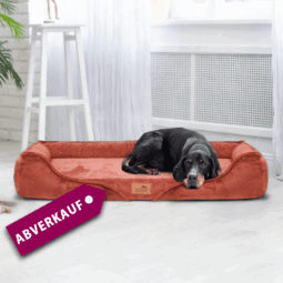 sale | tyson orthopädisches hundebett | terracotta | 130x100cm