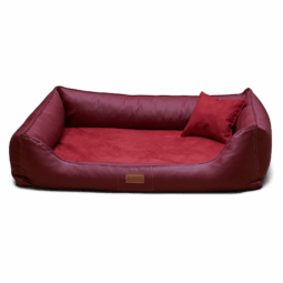 mo3 al 04 dunkelrot maddox grosse hunde schwarz orthopaedisches hundebett memory foam xxl kunstleder velours 1 4.png
