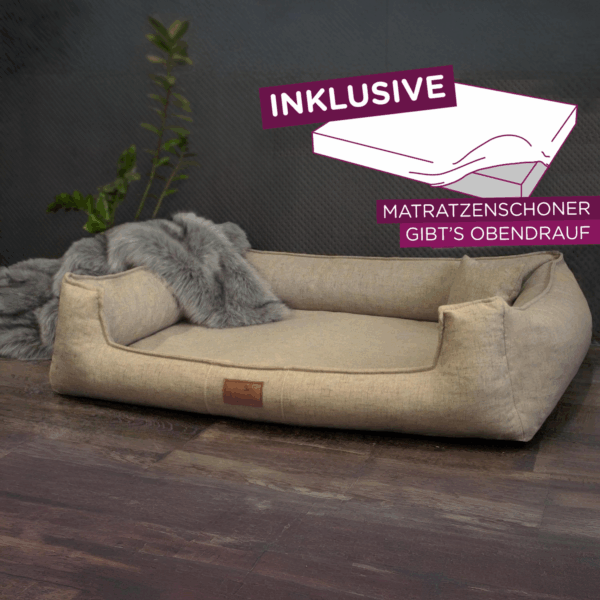sale | goofy couture orthopädisches hundebett | beige | 160x110cm