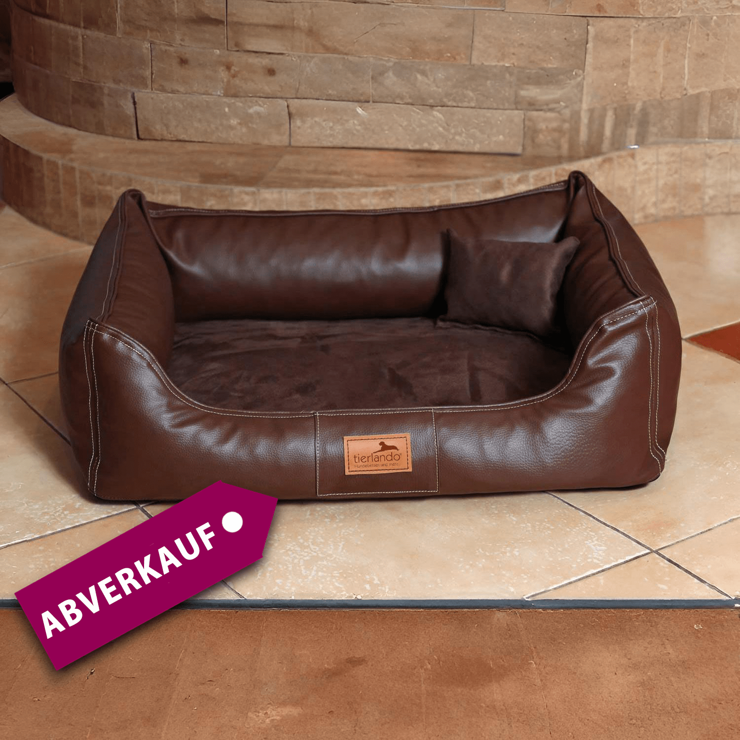 sale | maddox vip | orthopädisches hundebett | braun | 80x60cm