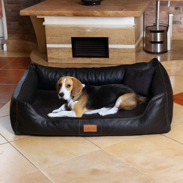 sale | maddox vip | orthopädisches hundebett | schwarz | 80x60cm