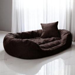 sale | philip soft velours hundebett | braun | 110x80cm