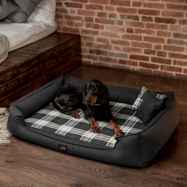 sale | scotch visco 2 in 1 bezug orthopädisches hundebett | schwarz | 90x75cm