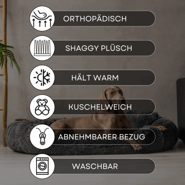 pamela shaggy orthopädisches hundebett