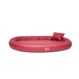 glb ll 04 dunkelrot gilbert orthopaedisches hundebett tierlando kunstleder 1.png
