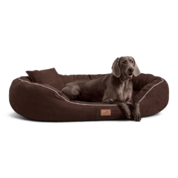 mr 01 braun tierlando orthopaedisches hundebett marlon velours visco memory foam anti rutsch kuschelweich waschbar oval 1.png