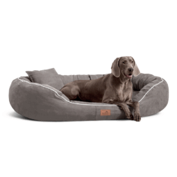 mr 06 grau tierlando orthopaedisches hundebett marlon velours visco memory foam anti rutsch kuschelweich waschbar oval 1.png