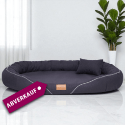 tiffany couture orthopädisches hundebett | schwarz | 175x115cm