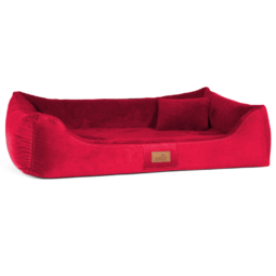 fyd 04 dunkelrot floyd orthopaedisches hundebett tierlando pluesch velours weich 1 2.png