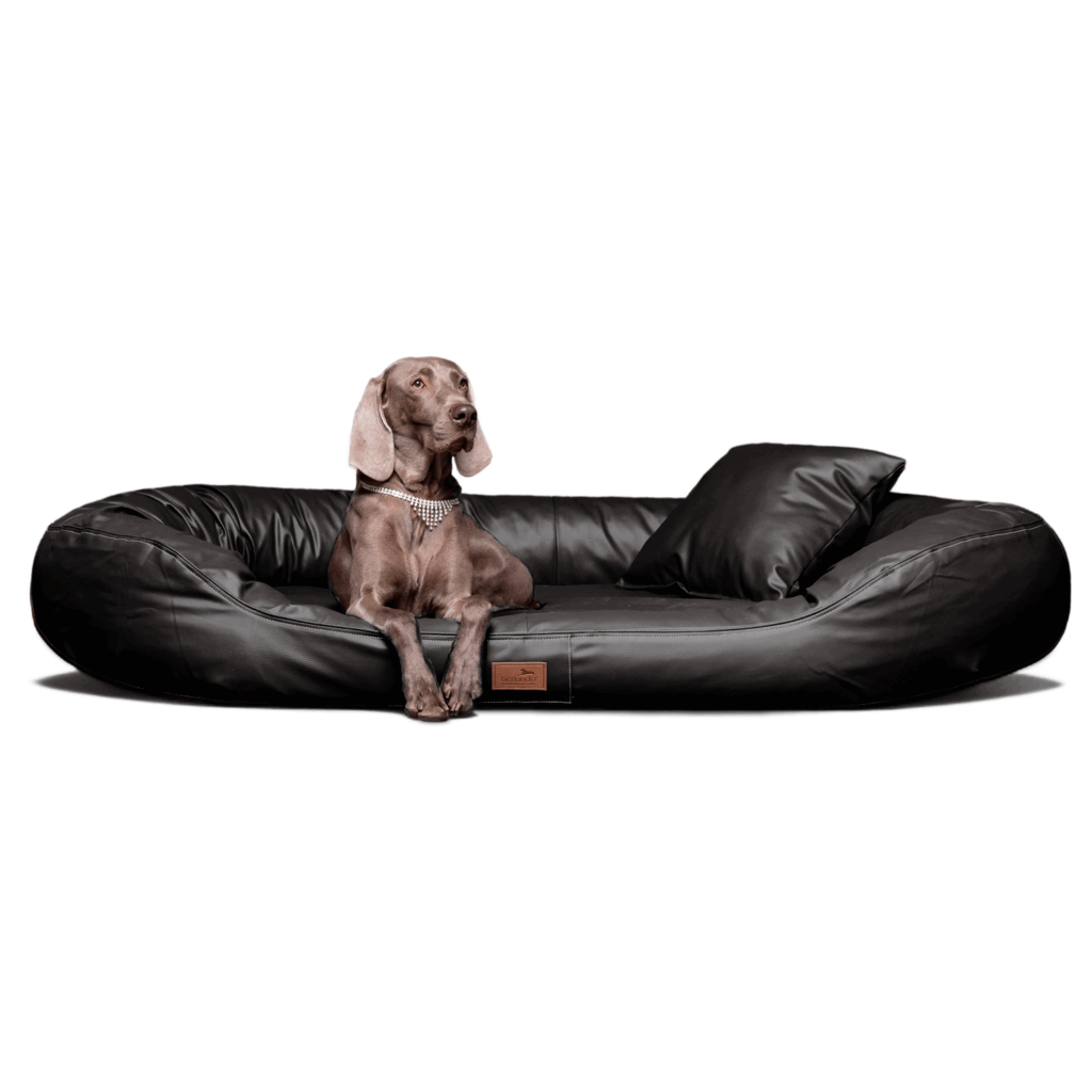 NELKE Hundebett Kuschelig Hundesofa Für Mittlere Hunde Rosa Hundekorb