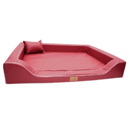 mdy ll 04 dunkelrot melody easy clean orthopaedisches hundebett luxus latex tierlando xxl kunstleder 1.png