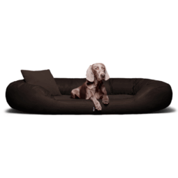 sv tl 01 braun sammy vip kunstleder velours orthpaedisches hundebett visco tierlando 1 1.png