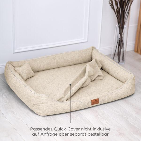 sale | william couture orthopädisches hundebett | beige | 110x85cm