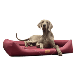 wil ll 04 dunkelrot william easy clean kunstleder orthopaedisches hundebett tierlando 1.png