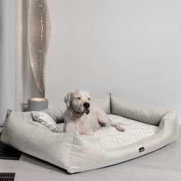 sale | ellen orthopädisches hundebett | creme | 90x75cm