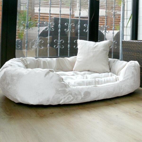 sale | hundebett philip soft velours | creme | 170x110cm
