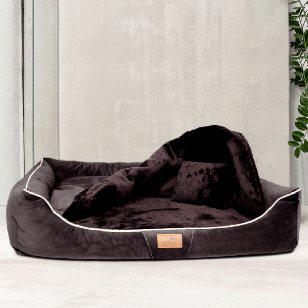 sale | rudolph orthopädisches hundebett, inkl. schonbezug | braun | 160x110cm