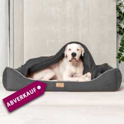 sale | rudolph orthopädisches hundebett, inkl. schonbezug | graphit | 160x110cm