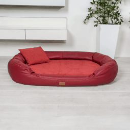 sale | lennart vip visco plus orthopädisches hundebett | dunkelrot | 85x65cm