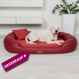 sale | lennart vip visco plus orthopädisches hundebett | dunkelrot | 85x65cm