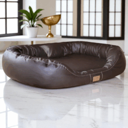 sale | orthopädisches hundesofa lennart easy clean visco plus | braun | 85x65cm