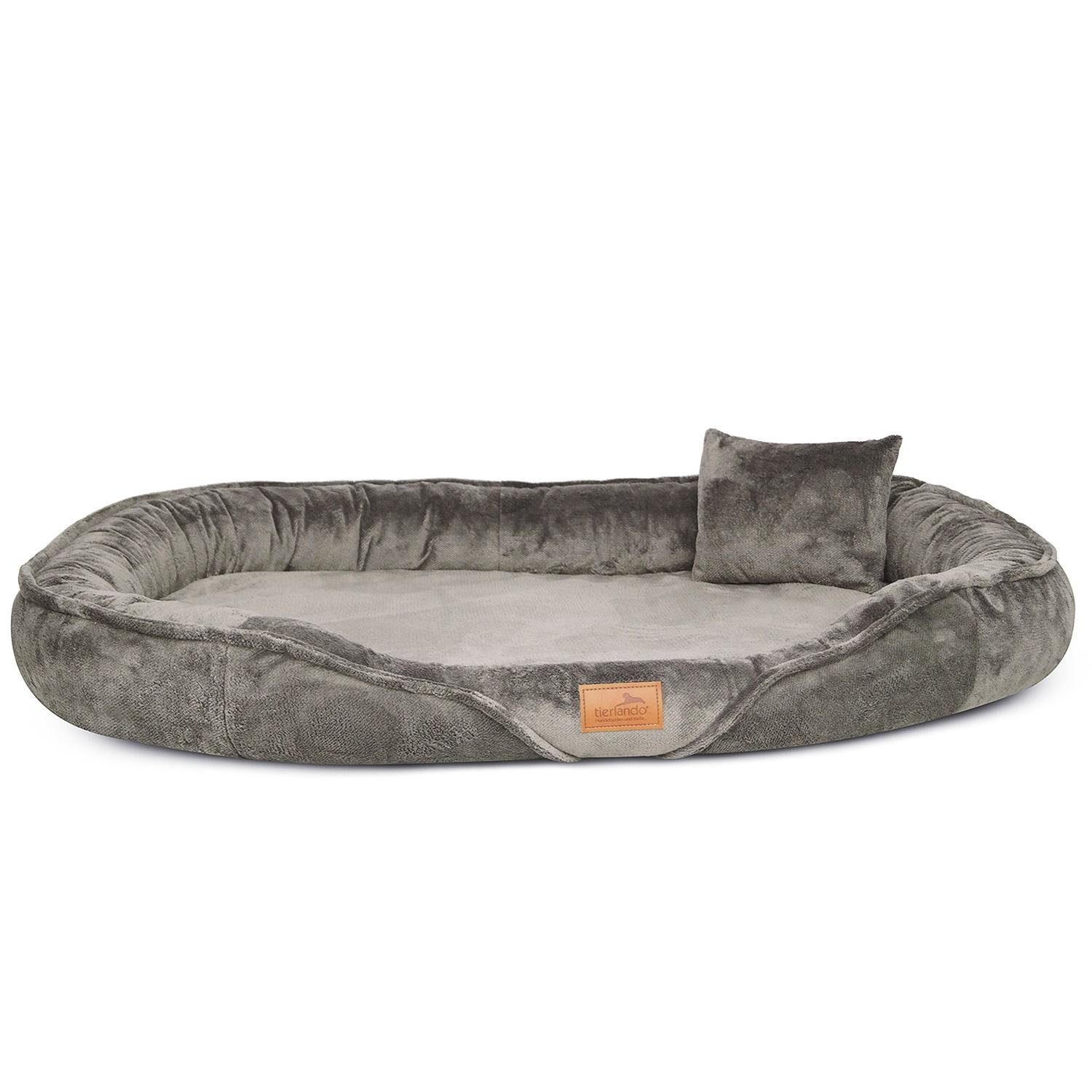sale | xenia teddy | kuscheliges orthopädisch hundebett | olivgrün | 145x105cm