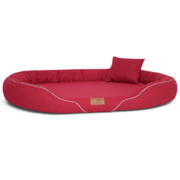 tiffany couture orthopädisches hundebett 115x90cm, 04 dunkelrot